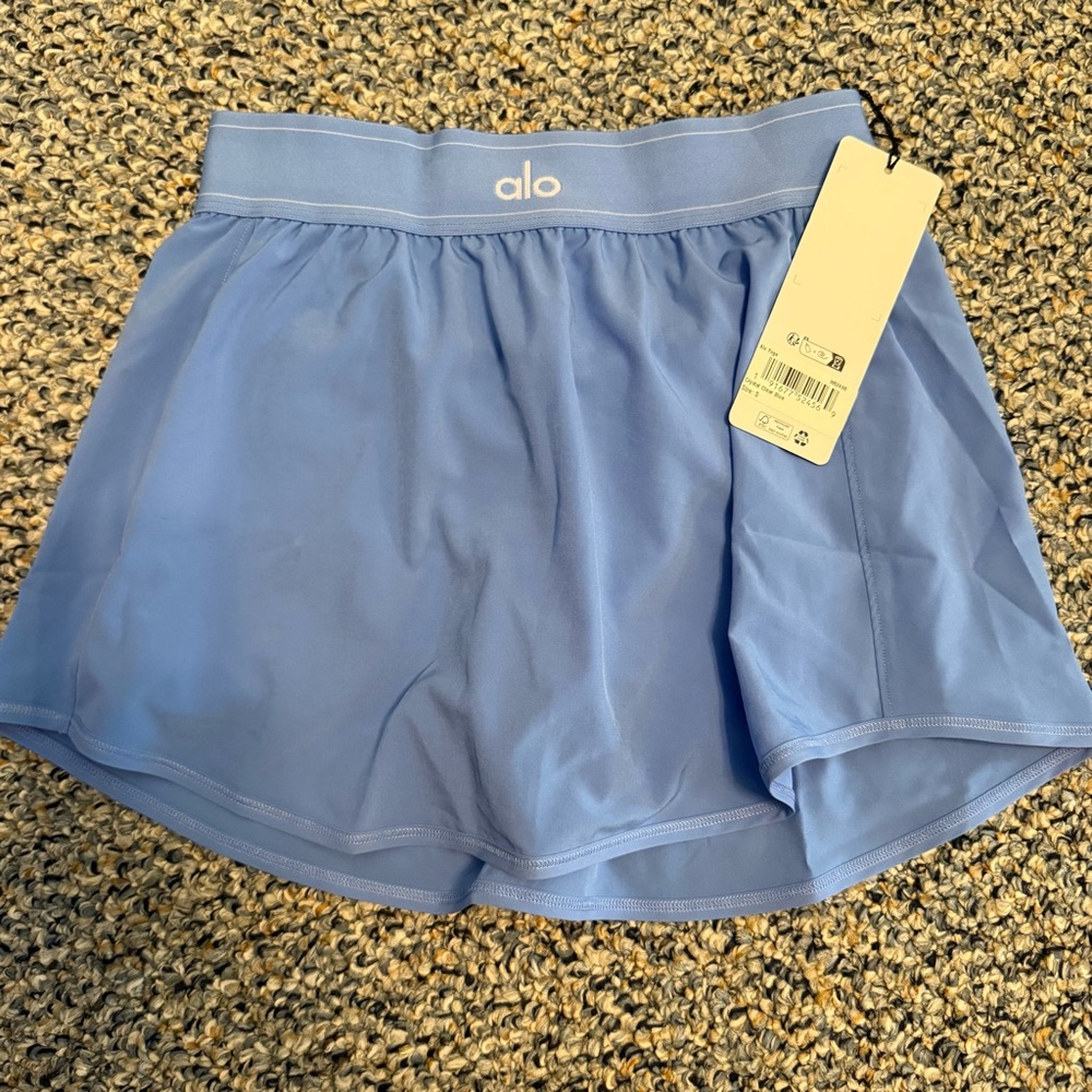 NWT ALO YOGA Match point skirt Crystal clear blue - Picture 3 of 7